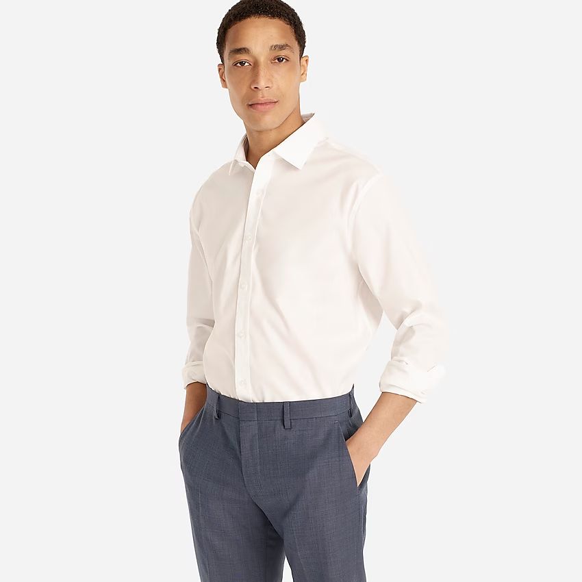 Bowery wrinkle-free stretch cotton shirt with spread collar | J.Crew US