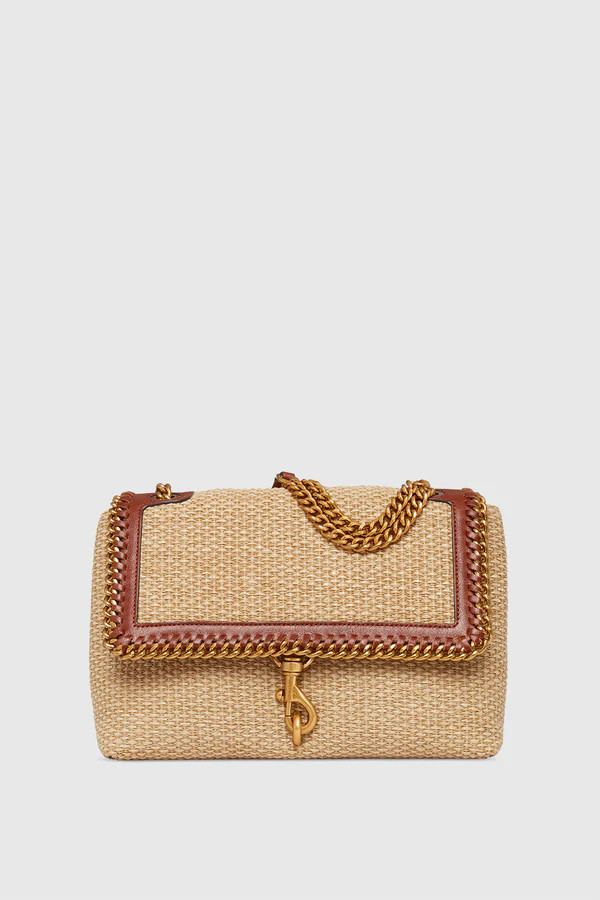 Edie Flap Shoulder Bag With Woven Chain | Rebecca Minkoff US