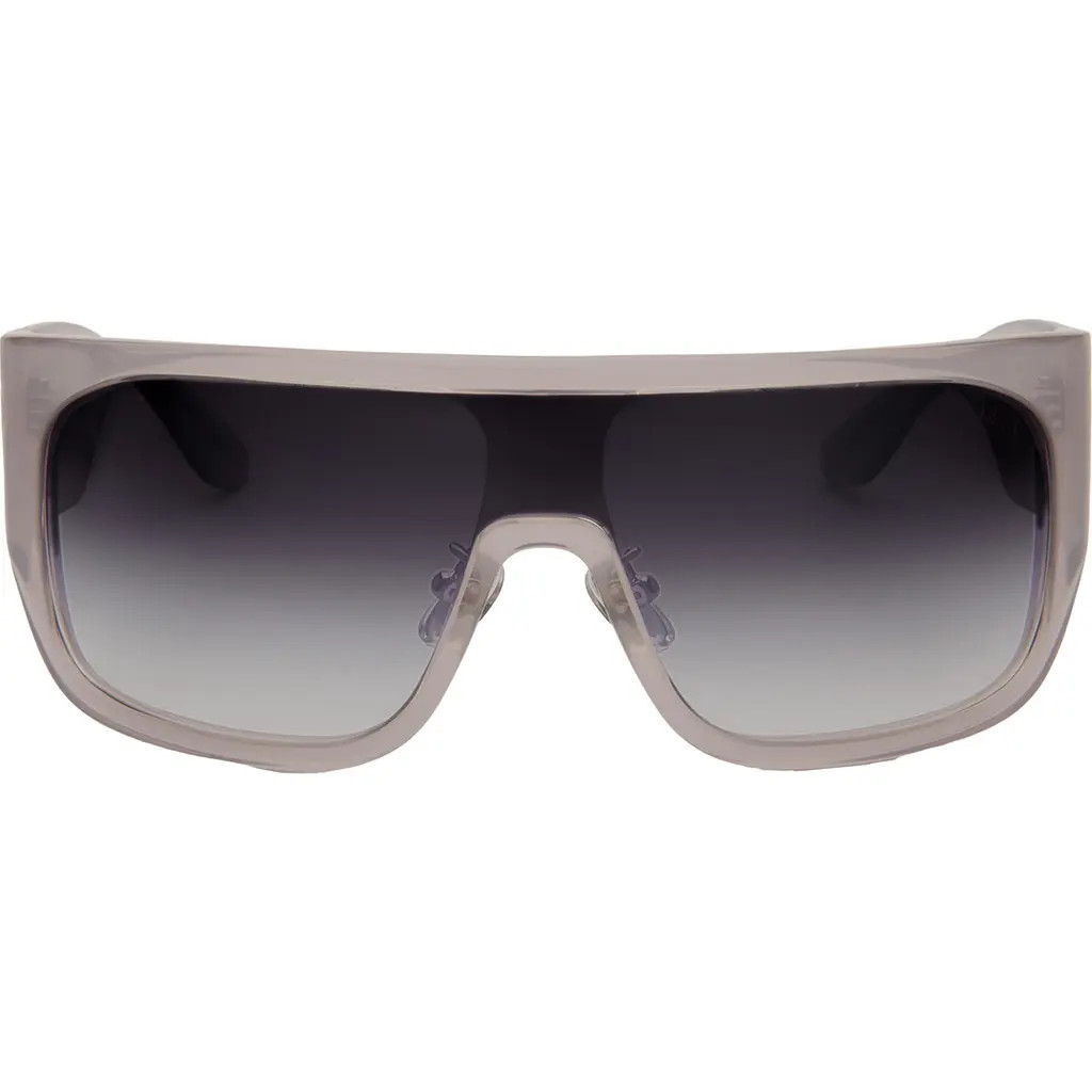 DEZI Blockdt 127mm Oversize Shield Sunglasses in Blocked Gray/faded Flash at Nordstrom | Nordstrom
