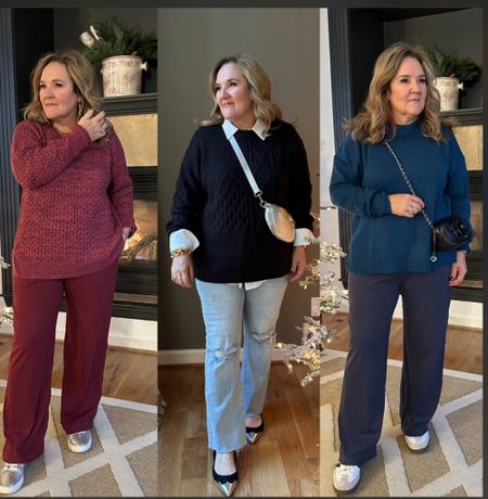 Under $20 tunics/sweaters. Size up to get that relaxed look. I’m wearing an XL. They’d also make a great girlfriend gift with a little beauty item that included  

Lounge pants size petite XL 
Jeans size 31 15% off code NANETTE15



#LTKfindsunder50 #LTKmidsize #LTKover40