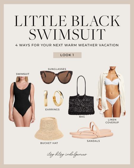Little black swimsuit for a warm weather getaway 

#LTKstyletip #LTKswim