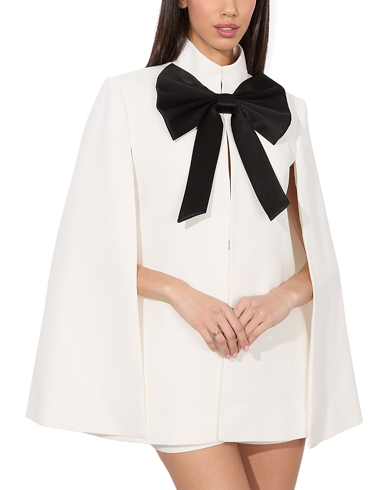 Alice and Olivia Philippa Bow Cape Top | Bloomingdale's (US)