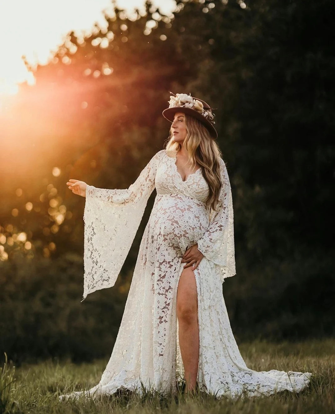 Boho Maternity dress, Ready to ship Maternity  dress, Weddig dress,Baby shower dress, maternity d... | Etsy (US)