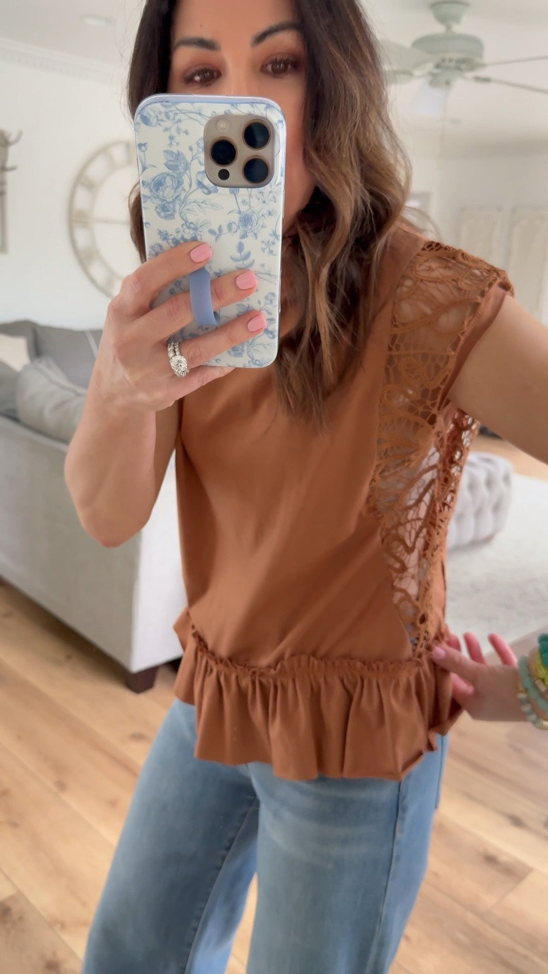 Small top. Jeans 25. Sandals TTS. Amazon fashion.

#LTKSaleAlert #LTKOver40 #LTKPetite