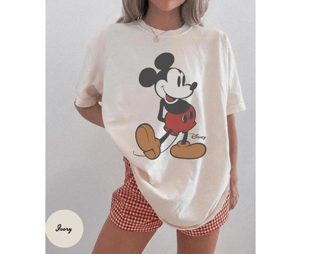 Comfort Colors Mickey Shirt, Cute Mickey Shirts, Retro Mickey T-shirt, Mouse Shirt, Family Vacati... | Etsy (Global)