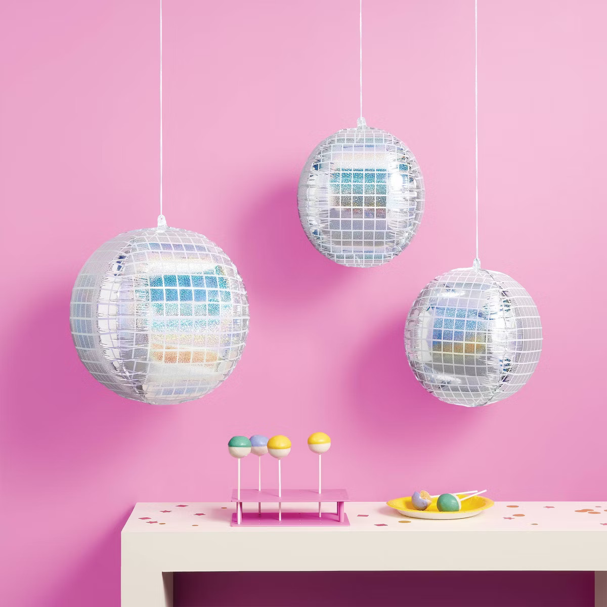 Disco Ball Shaped Foil Balloons 3ct - Spritz™ | Target