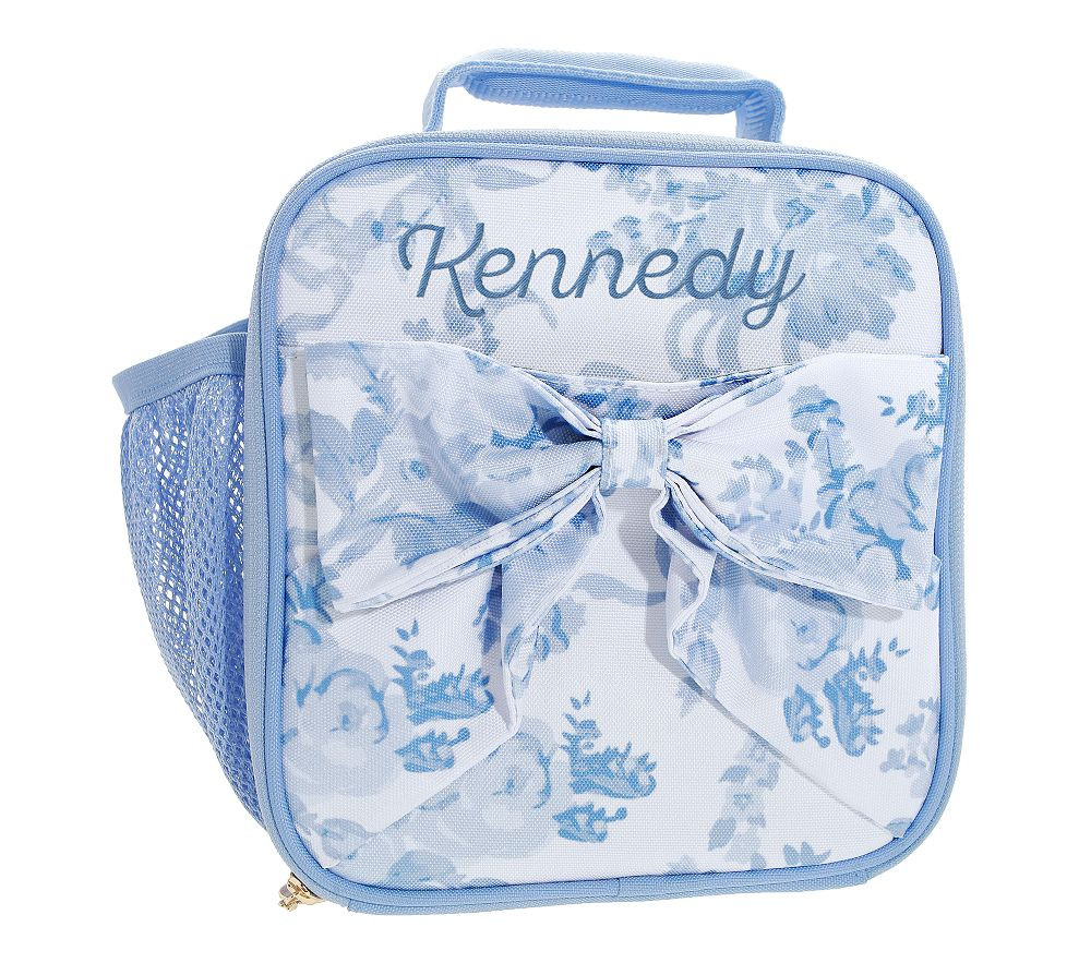 LoveShackFancy Blue Damask Floral Mackenzie Lunch Box | Pottery Barn Kids