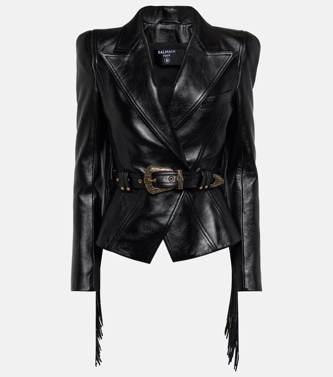Jolie Madame fringed leather jacket | Mytheresa (US/CA)
