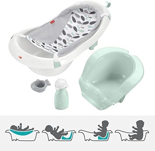 Fisher-Price 4-In-1 Sling 'N Seat Tub – Climbing Leaves, Convertible Baby to Toddler Bath Tub with S | Amazon (US)