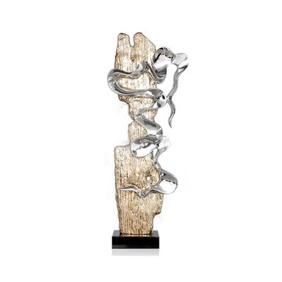 Modern Resin + Marble Finial Decorative Object | Wayfair North America