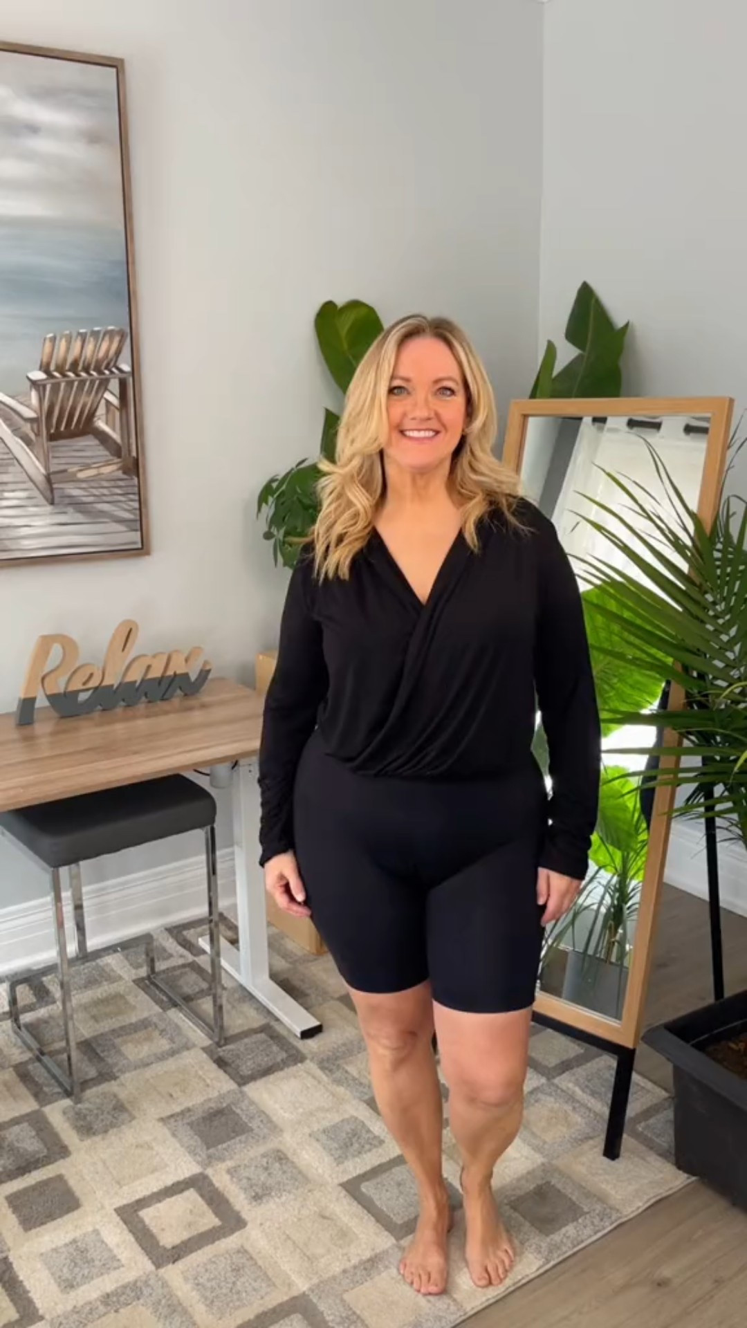He will never know that you’re wearing Shapewear with this top. It just looks like a blouse and everything else is hidden underneath  

#LTKPlusSize #LTKOver40 #LTKMidsize