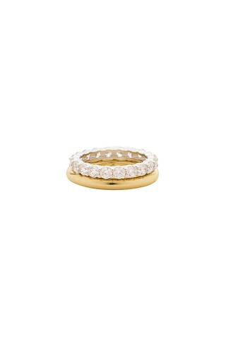 SHASHI Petite Aura Ring Set in Gold from Revolve.com | Revolve Clothing (Global)