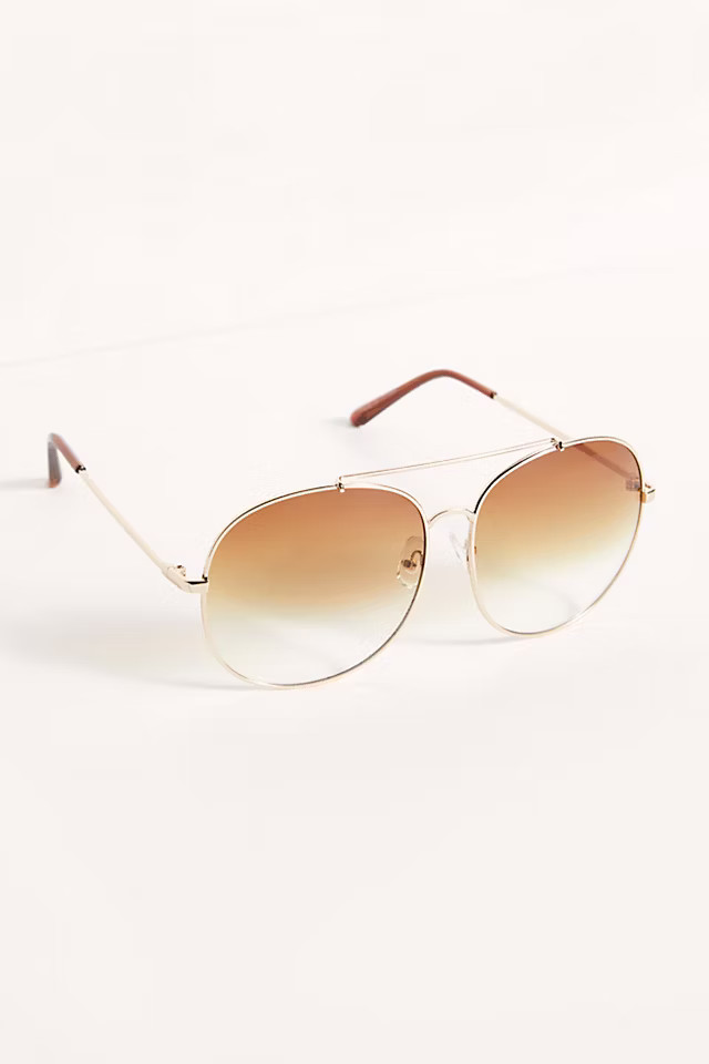 Sundown Oversized Aviator Sunglasses | Free People (Global - UK&FR Excluded)