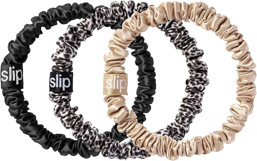 SLIP Skinny Scrunchies: Elevate Your Hair Game with Anti-Crease, Anti-Breakage Design,Crafted fro... | Amazon (US)