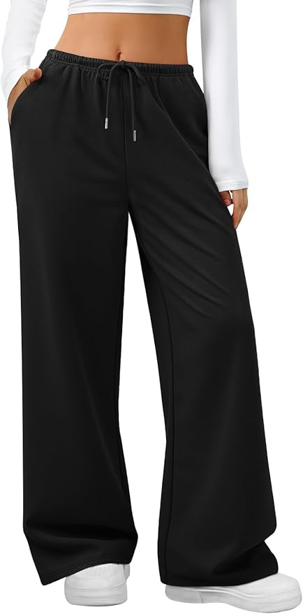LYHIPSS Sweatpants Women Baggy Wide Leg Lounge Casual Pajama Sweat Pants | Amazon (US)