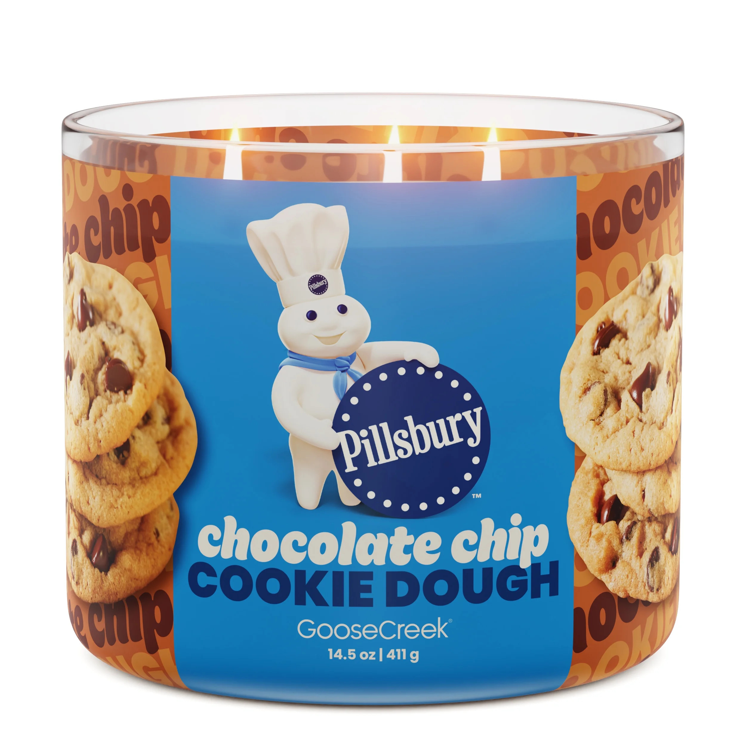 Goose Creek 3-Wick Pillsbury Chocolate Chip Cookie Dough Scented Jar Candle, 14.5oz. - Walmart.co... | Walmart (US)