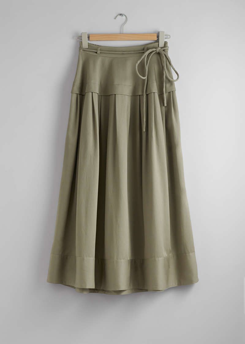 Tie-Waist Midi Skirt | & Other Stories US