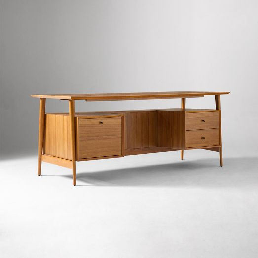 Mid-Century Executive Desk (74") | West Elm (US)