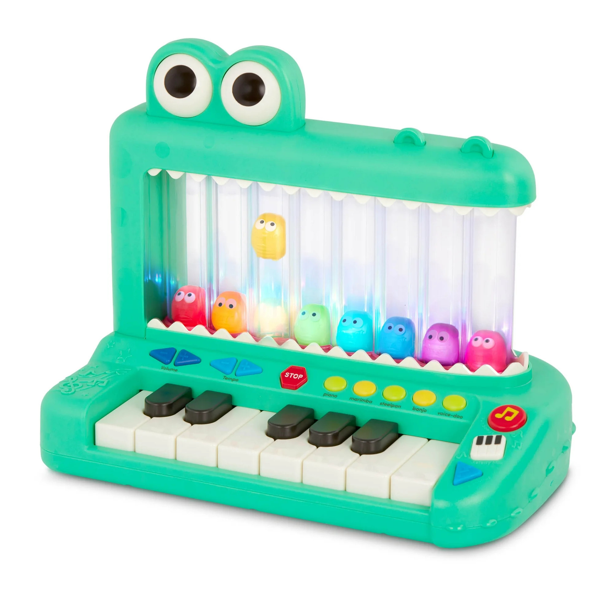 Battat Croco Pop Piano Toy Keyboard with Songs Sounds Lights, Baby and Toddler Toys | Walmart (US)