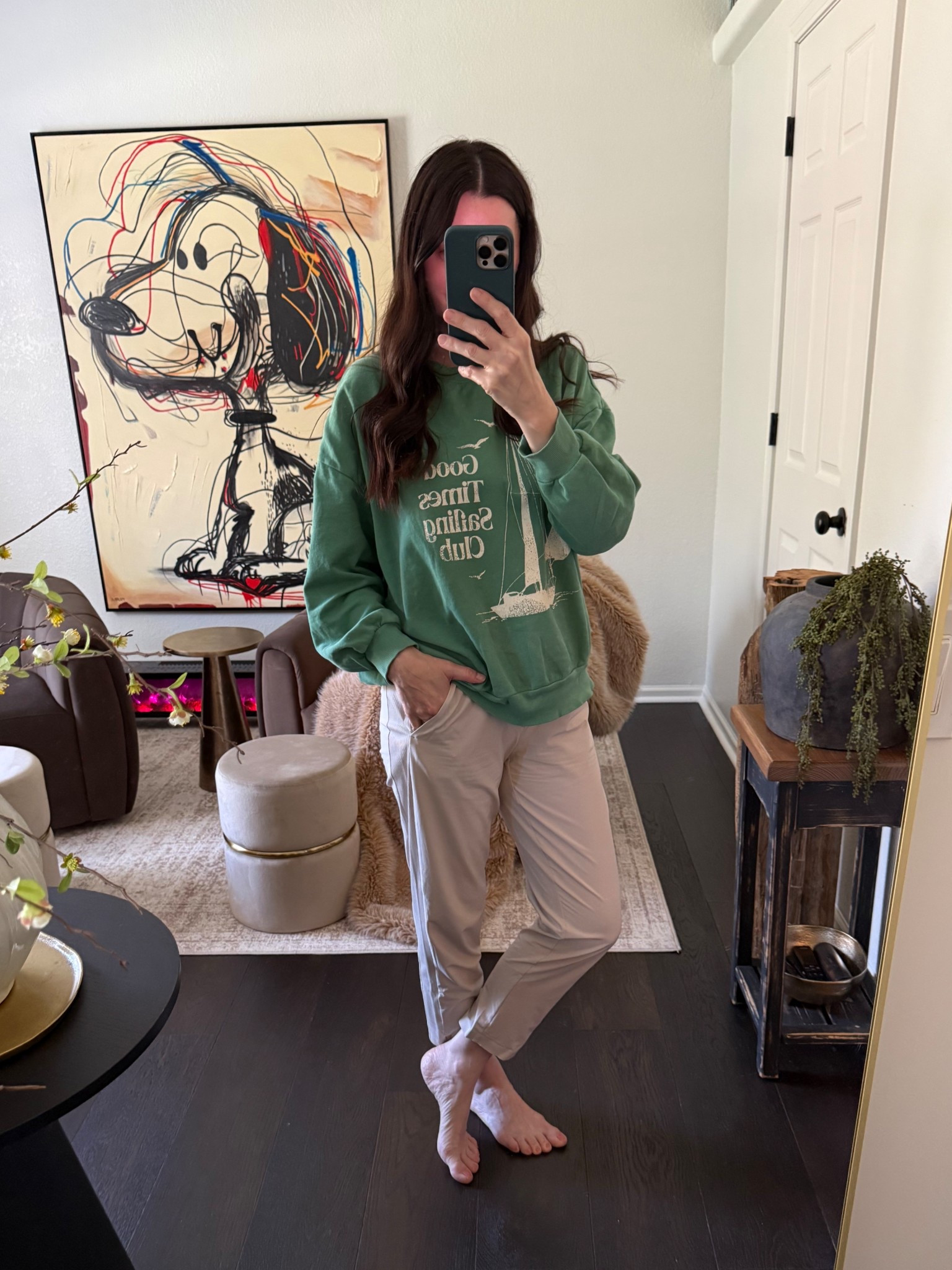 You will want to live in these pants!!!  As comfy as pajamas but more elevated than leggings!!!  I’m 5’4 wearing a 0 petite  

#LTKootd #LTKPetite