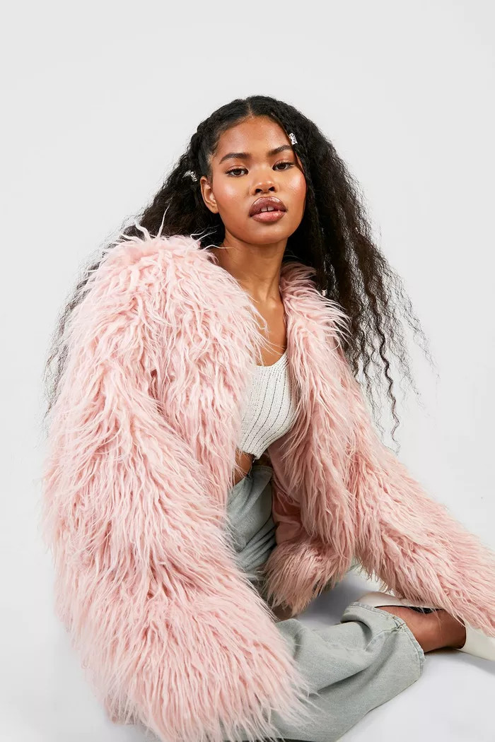 Mongolian Faux Fur Coat | boohoo (US & Canada)
