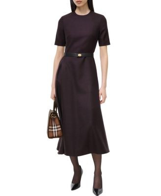 Belted Check Wool Dress | Bloomingdale's (US)