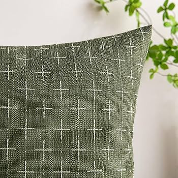 MIULEE Pack of 2 Decorative Burlap Linen Throw Pillow Covers Modern Farmhouse Pillowcase Rustic W... | Amazon (US)