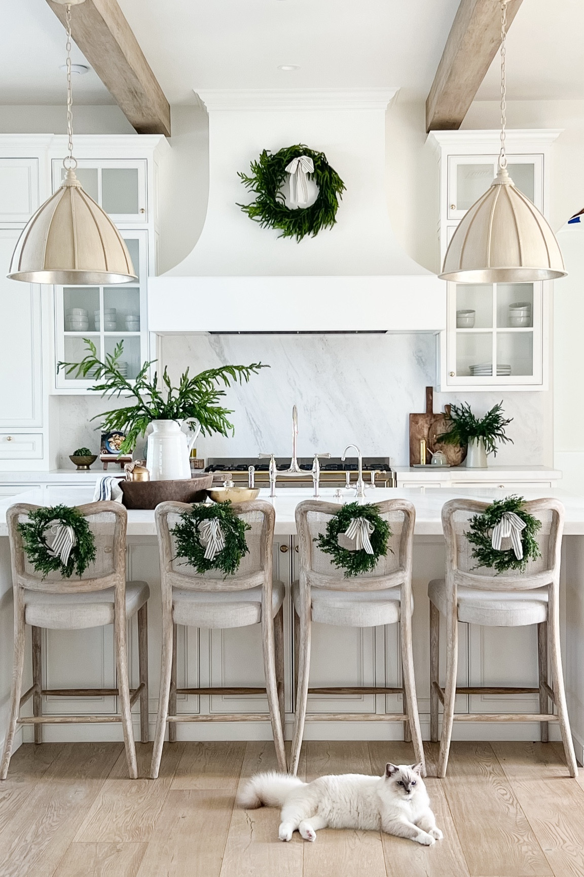 My counter stool Christmas wreaths are out again this year!  They are so good!  Love the dark green that looks so good with the Norfolk branches!  I will use again! 

#LTKHome #LTKSeasonal #LTKFamily