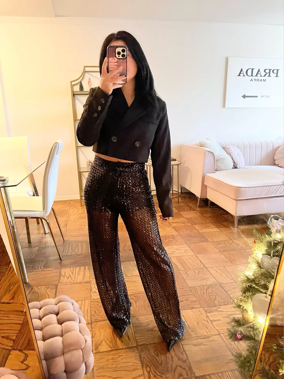 Holiday Outfit Inspo Part 2: Sequin Pants and Sweater