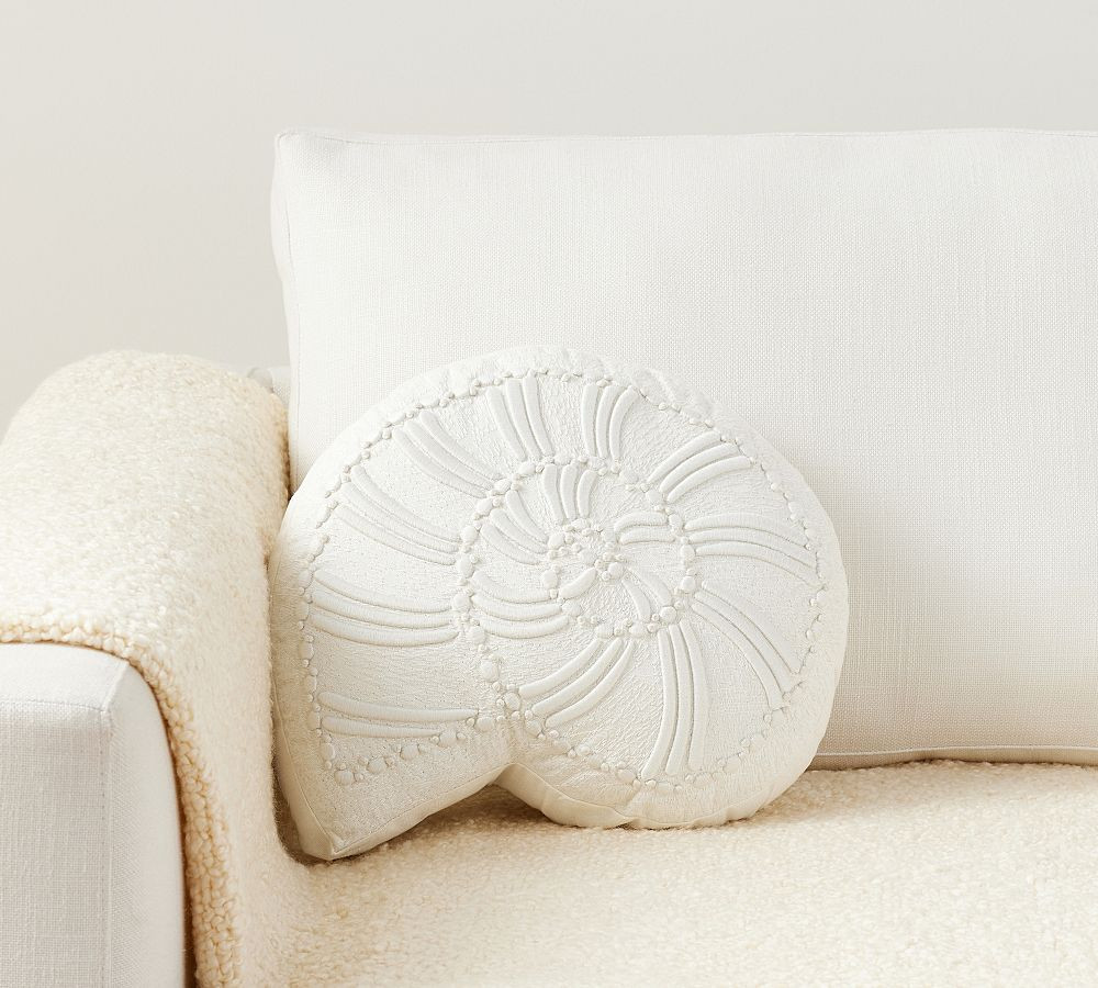 Shell Shaped Throw Pillow | Pottery Barn (US)