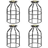 Simple Deluxe HILAMPCAGEX4 4-Pack Adjustable Industrial Clamp on Metal Bulb Guard Cage for Pendant F | Amazon (US)