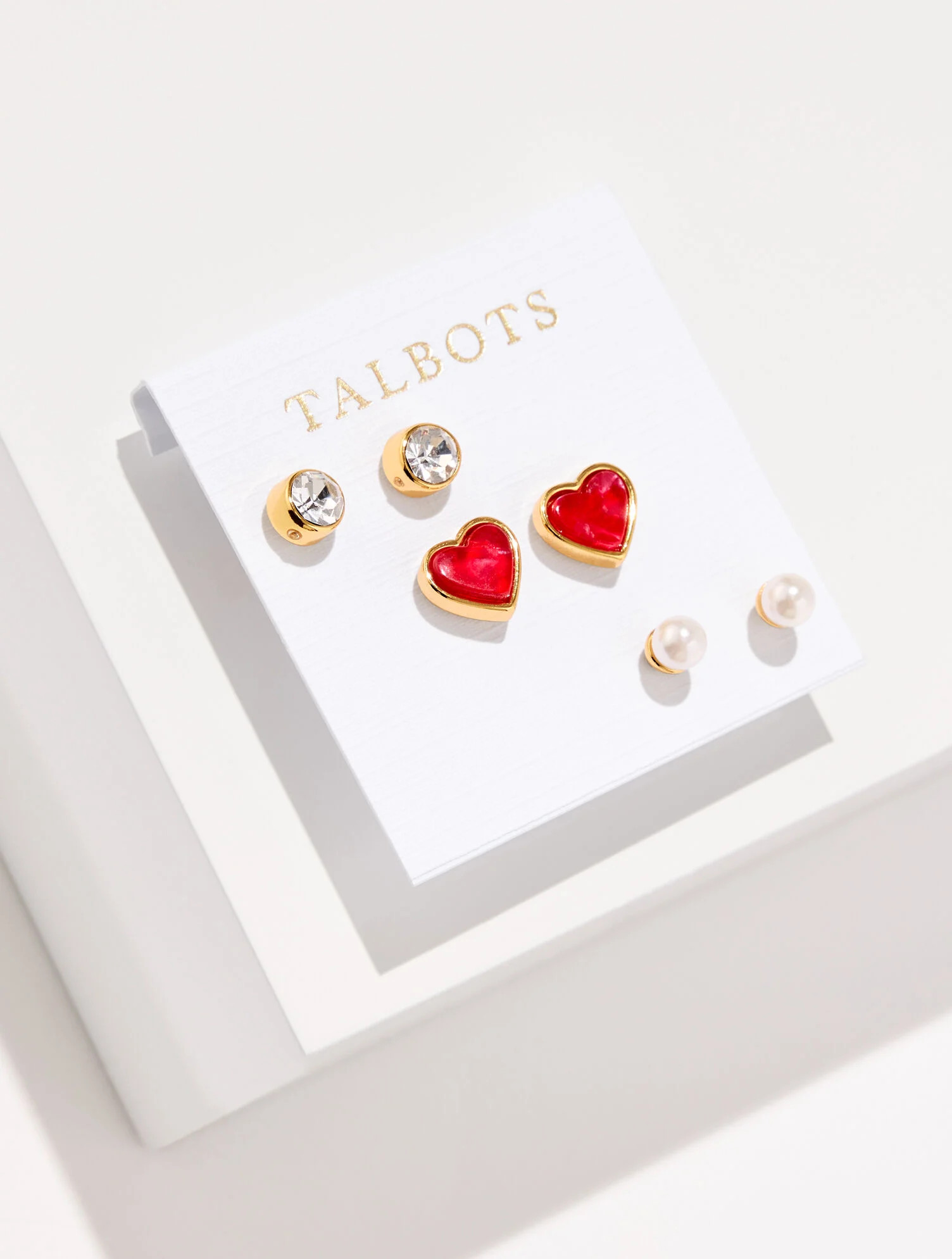 Romantic Hearts Stud Earring Set | Talbots