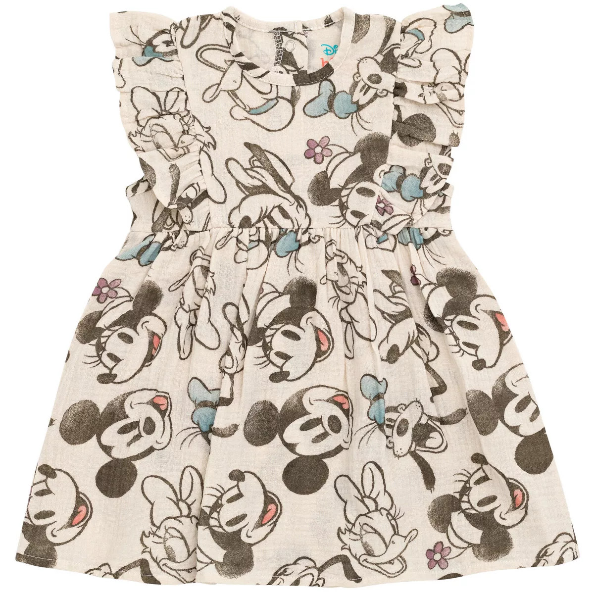 Disney Mickey Mouse Baby Girls Cotton Gauze Dress Newborn to Infant | Target