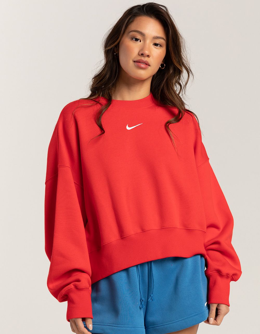NIKE Sportswear Womens Oversized Crop Crewneck Sweatshirt | Tillys