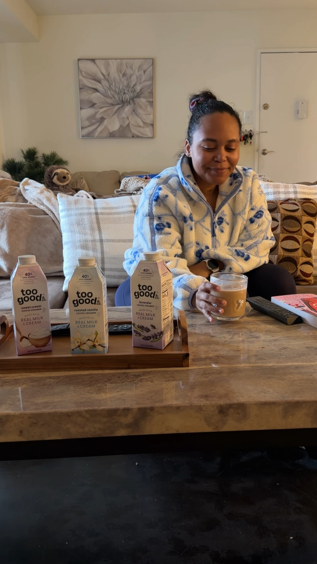 #ad Coffee people — this one’s for you ☕️

I’m officially obsessed with the @toogoodandco creamers and so excited they’re now in more @target stores! They’re made with real milk and cream, taste unbelievably creamy, and have 40% less sugar* without sacrificing flavor (which is everything).

If you’re a Target run + coffee ritual person like me, don’t miss this 👀
🛒 2/22–2/28: Get 20% off Too Good & Co. Creamers with Target Circle
More good to go around — and my mornings are proof! #TooGoodPartner

*Than leading traditional coffee creamers. Too Good & Co. coffee creamers contain 3g sugar per serving; leading traditional coffee creamers containing 5g of sugar per serving. 

#TooGoodCreamers #CoffeeRoutine #TargetPartner #targetfinds 

#LTKmomlife #LTKgrwm #LTKdayinmylife