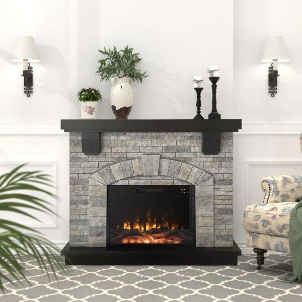 Bancora 45.28'' W Electric Fireplace | Wayfair North America