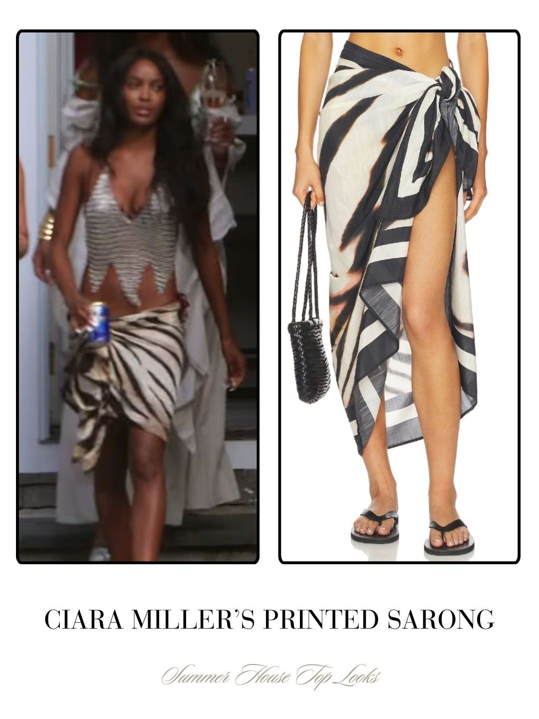 Ciara Miller’s Printed Sarong 
