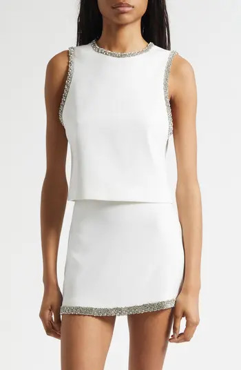 Amal Embellished Sleeveless Crop Top | Nordstrom