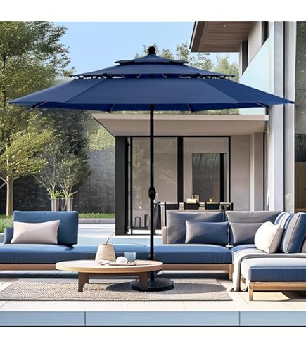 ABCCANOPY 10FT Patio Umbrella Outdoor Garden Table Umbrella Market Umbrella with Tilt Adjustment ... | Amazon (US)