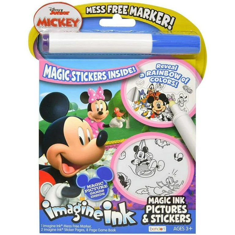 Disney Junior Imagine Ink Magic Ink Pictures & Stickers Activity Book | Walmart (US)