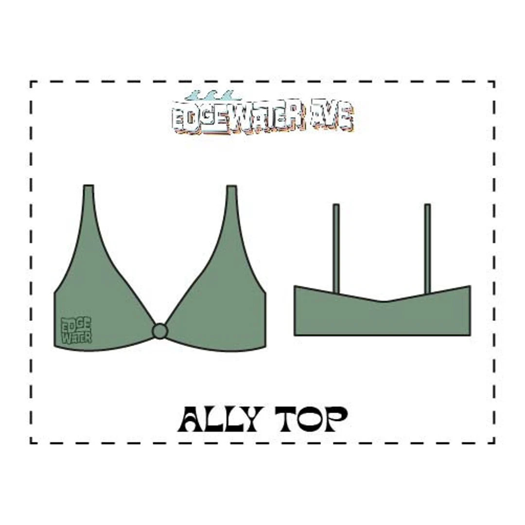 DIY Knotted Reversible Bikini Top Ally Top PDF Sewing Pattern - Etsy | Etsy (US)
