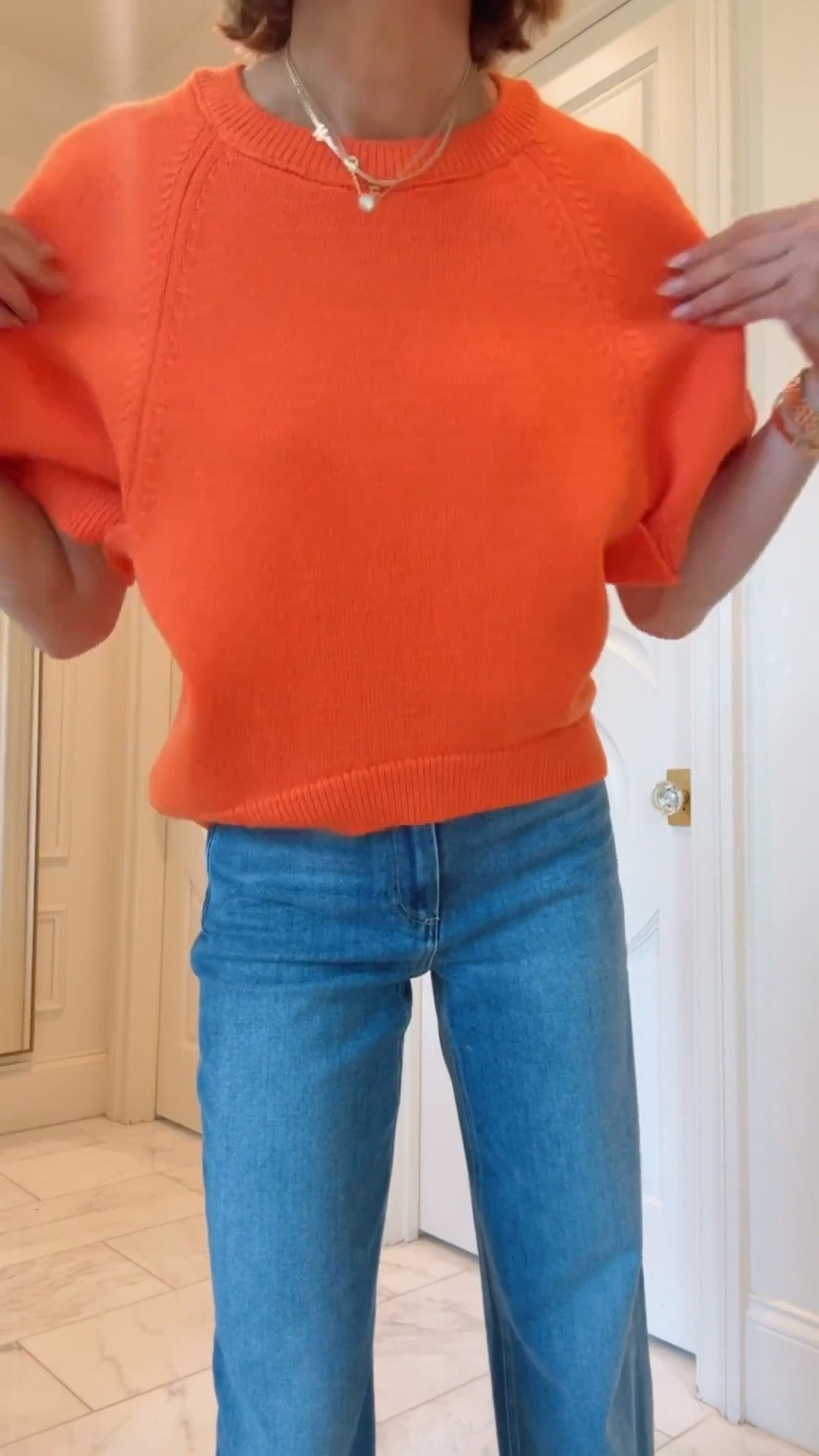 This week’s BEST SELLER! I can’t get enough of this sweater. Sizes are going fast. These jeans fit tts and I'm 5'7 for reference.

#LTKootd #LTKgrwm