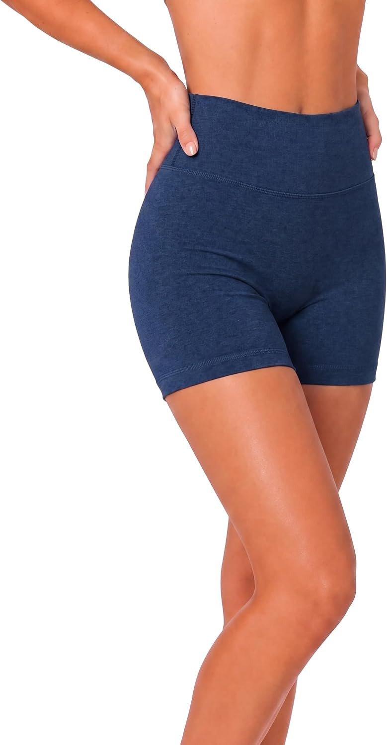 PAVOI ACTIVE High Rise Biker Shorts for Women 4" No Front Seam, CloudBlend | Amazon (US)