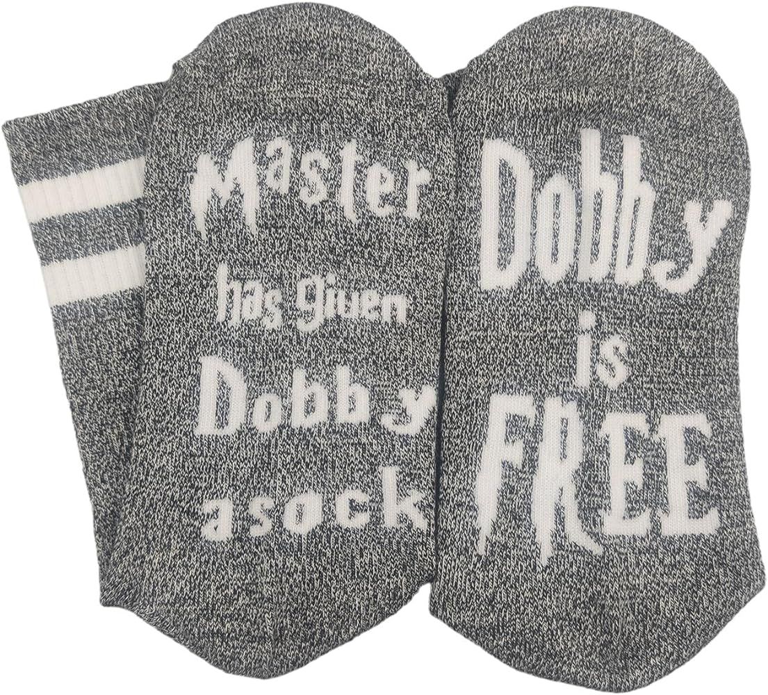 Novelty Dobby Socks Funny Cotton Knitted Sox Cute Christmas Gift Stocking Stuffers | Amazon (US)