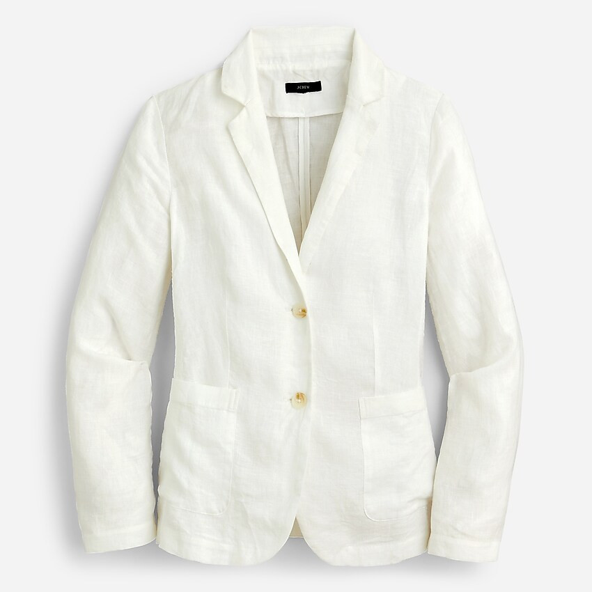 Unstructured long Parke blazer in linen | J. Crew US
