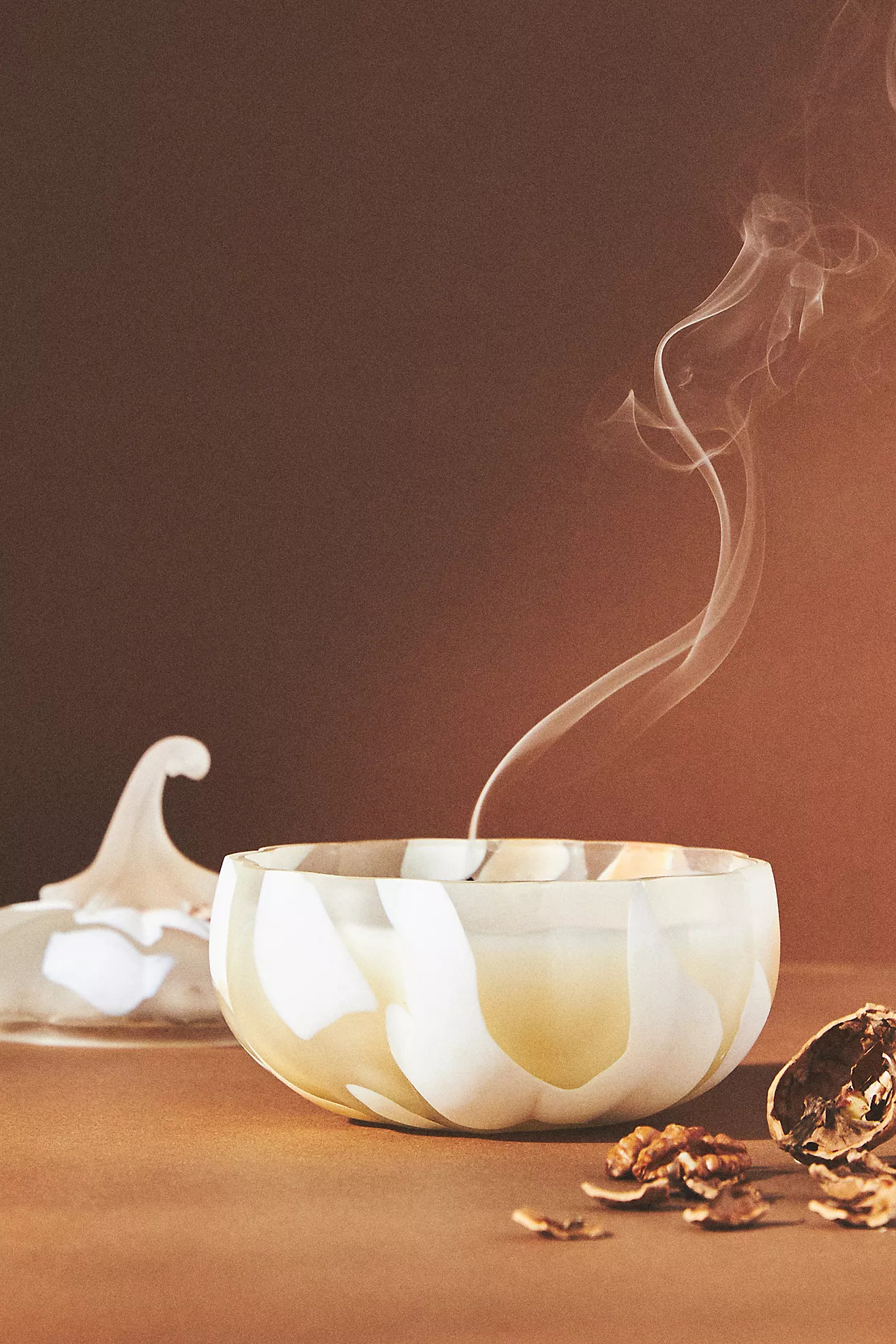 Cheena Harvest Pumpkin Spice & Black Walnut Gourmand Glass Pumpkin Candle | Anthropologie (US)