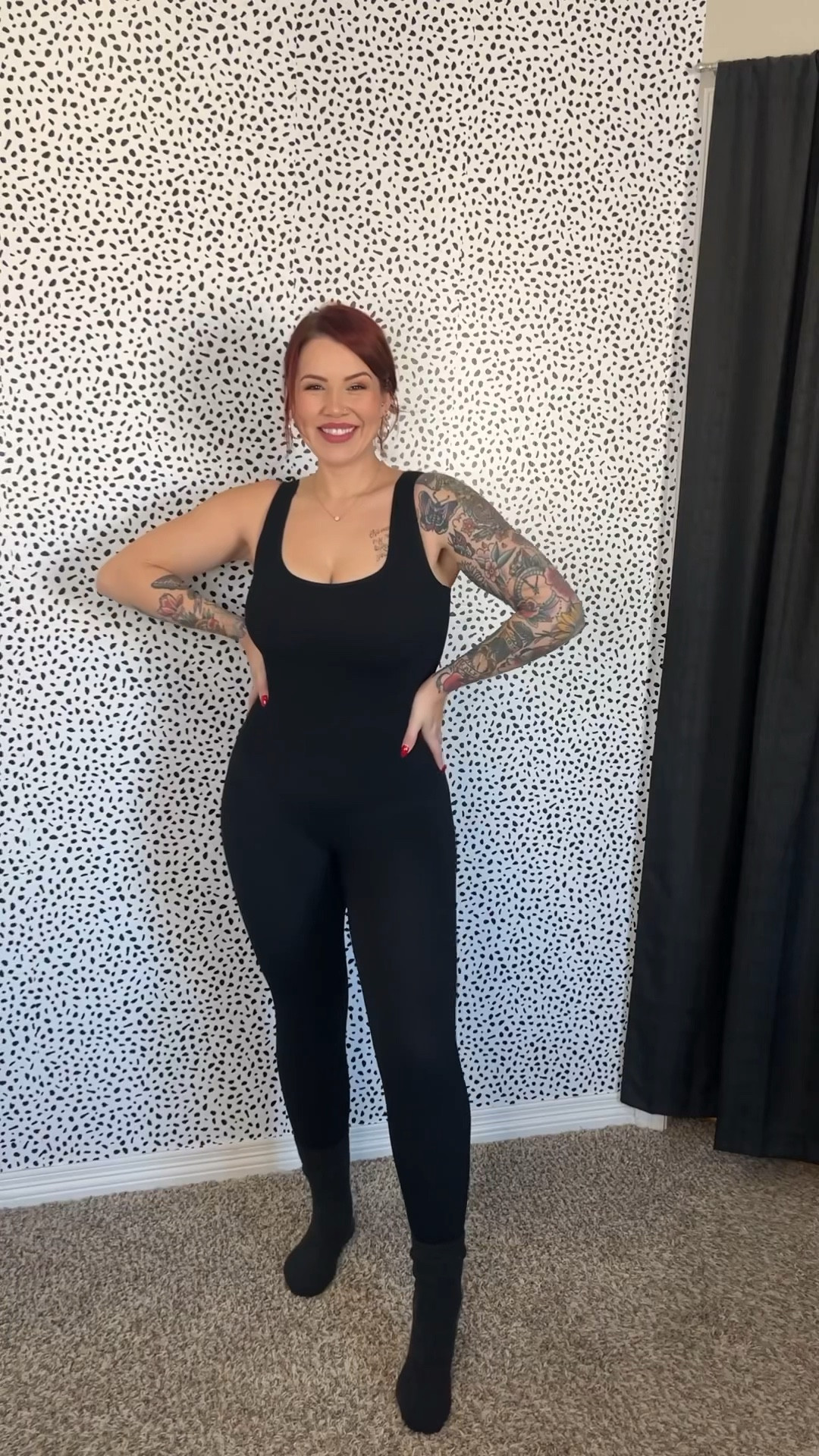 Popilush bodycon shapewear//built in bra jumpsuit!
Ribbed material, not see through and a square neckline 😍
50% off currently 🛒
I’m wearing a XL (5’6”/169 lbs)