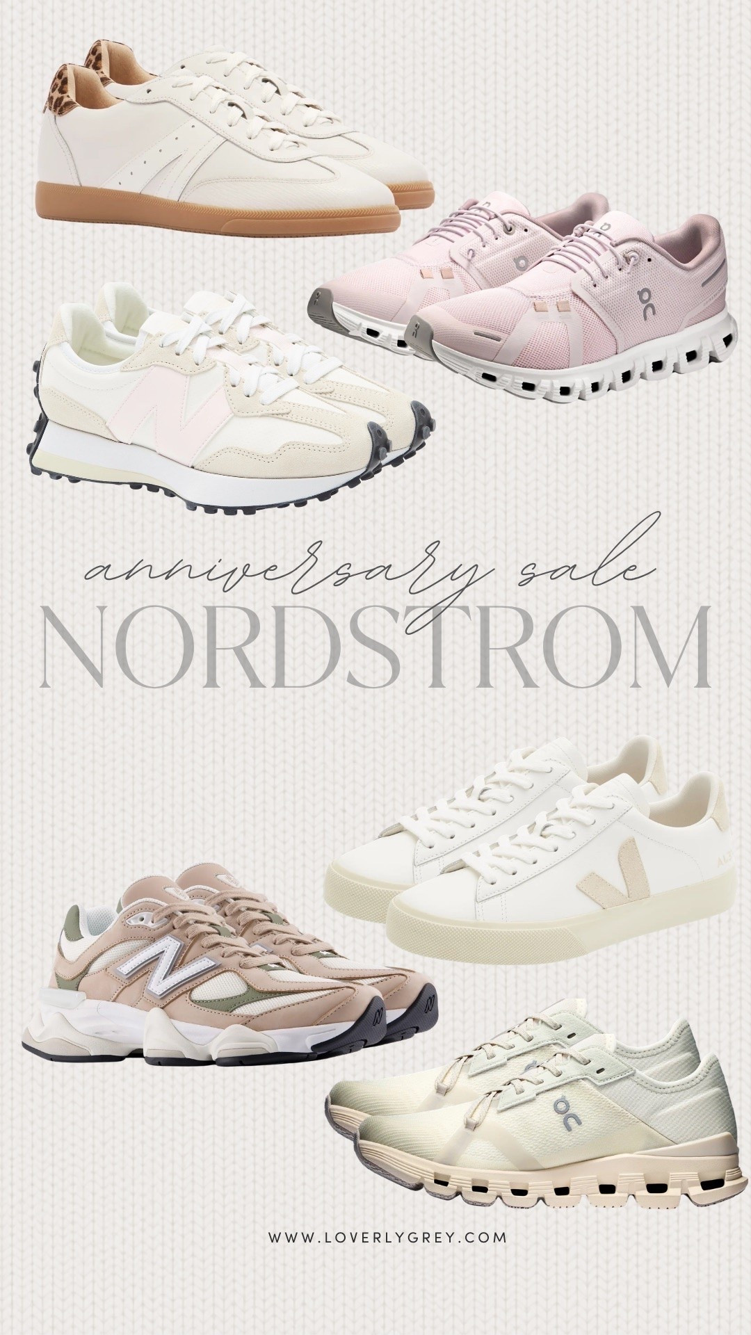 Okay the selection of shoes for NSALE is so good! Loving the sneakers they have 😍👏🏼 I own several of these and wear them all the time. 

Loverly grey, nsale finds, sale alert, on cloud running, new balance, veja, sale women’s shoes, sneakers athletic women

#LTKSeasonal #LTKActive #LTKSaleAlert