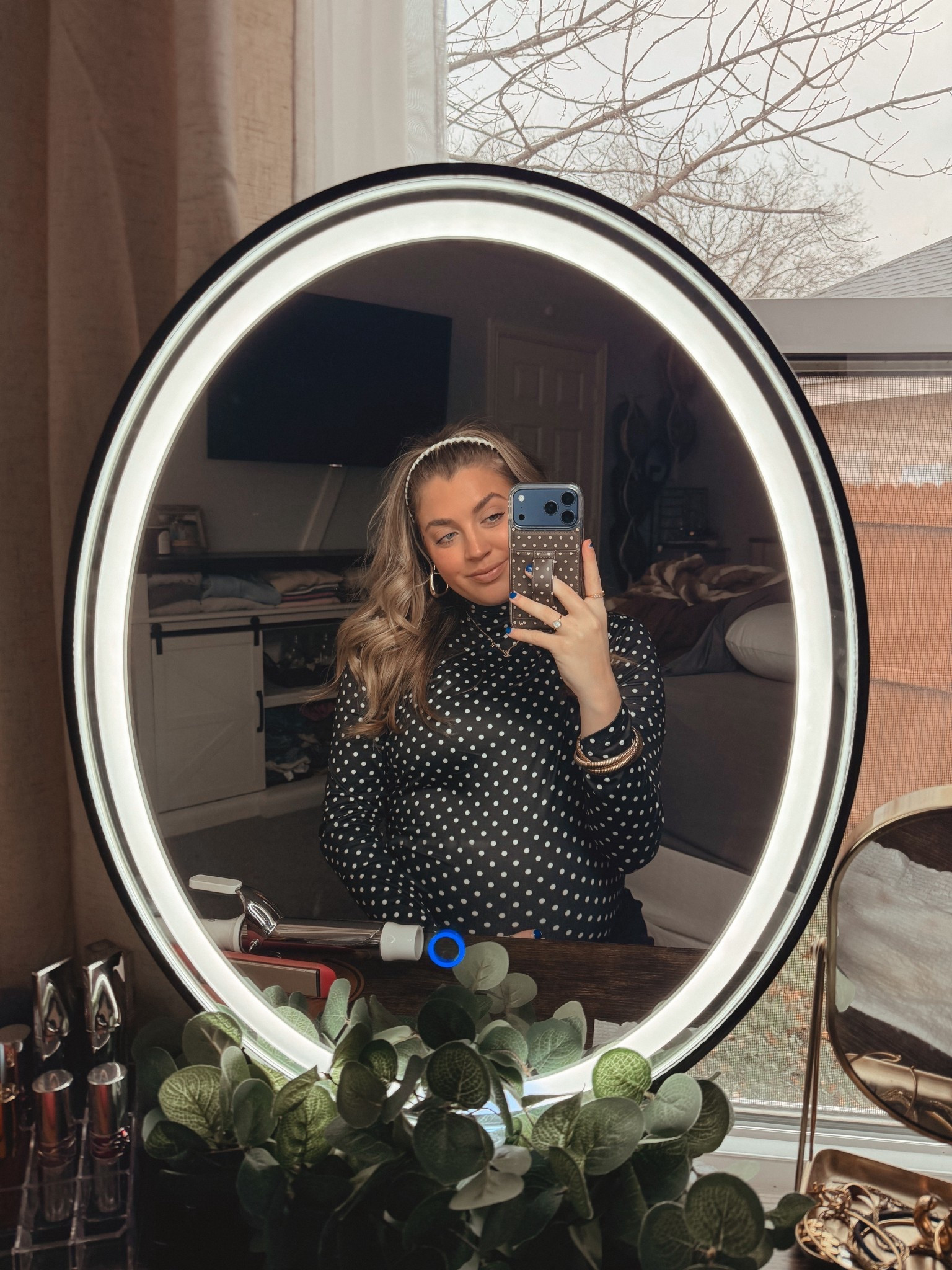 Maternity fashion. Polka dots. Bodysuit  

#LTKFindsUnder100 #LTKBump #LTKootd