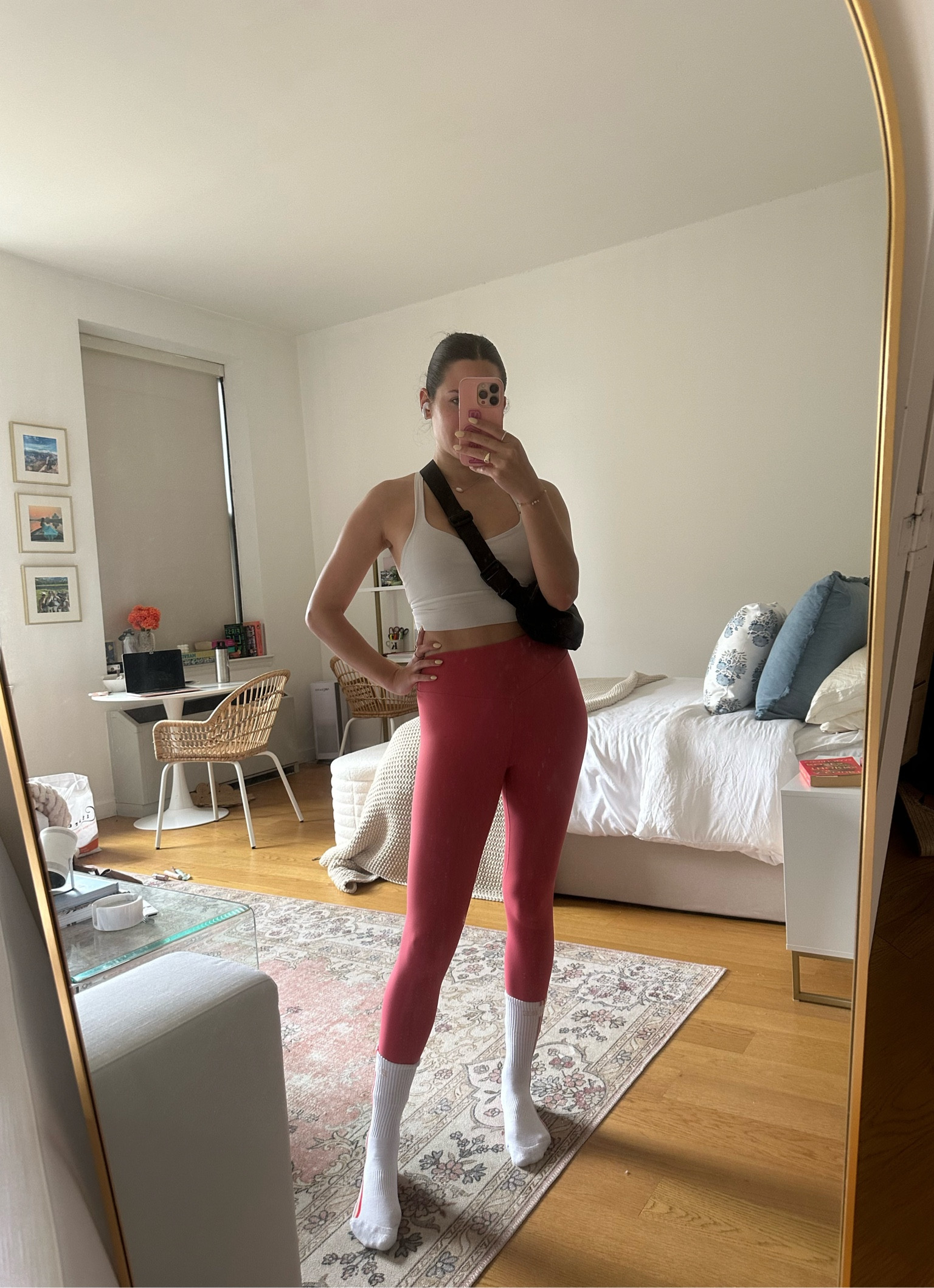 Pure Barre ootd - obsessed with my new lucky honey grip socks & these leggings! 

Linking similar variations from same brands wearing 

Size S vitality leggings 
#ltkworkout #ltkbarre #ltk

#LTKFitness #LTKActive